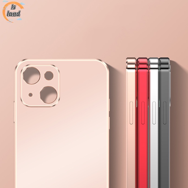[IS] Ốp Điện Thoại Nhám Mạ Điện Chống Rơi Bảo Vệ Toàn Diện Cho Iphone13