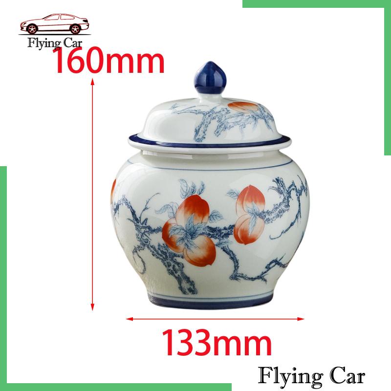 Hũ Sứ Đựng Gừng 13.3x16cm Có Nắp Đậy Tiện Dụng