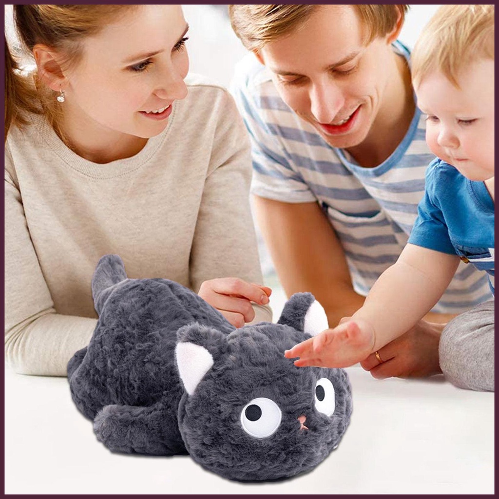 Mèo Đen Nhồi Bông Mắt To Mềm Mại Đáng Yêu