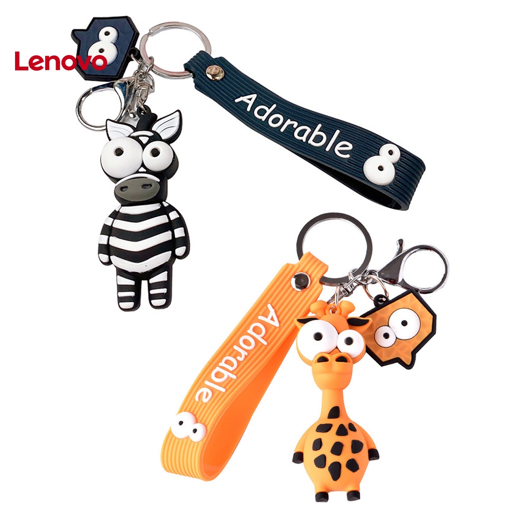 Ốp Điện Thoại Silicon Mềm Hình Ngựa Vằn / Hươu Cao Cổ Gắn Móc Khóa Chống Thất Lạc