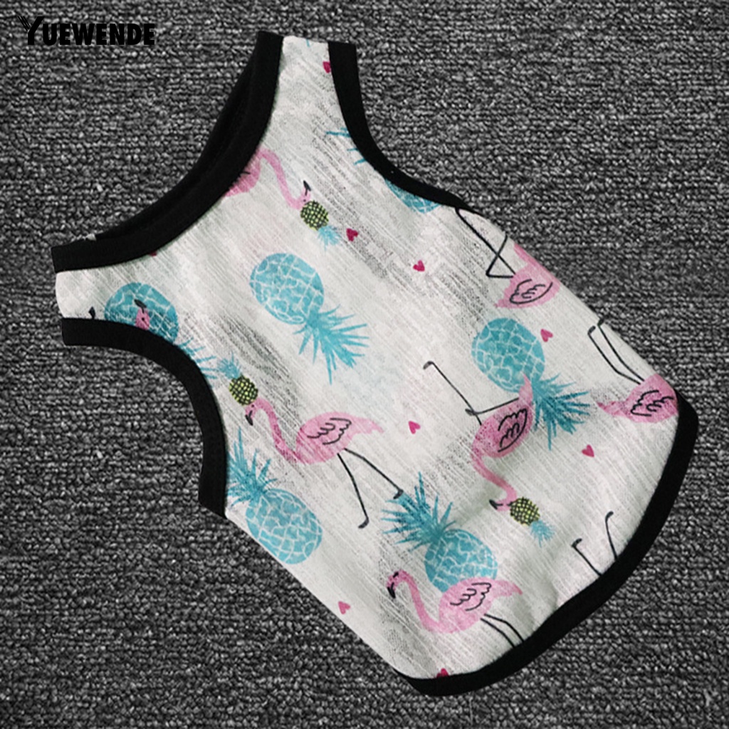 Áo Sát Nách Cổ Tròn Thoáng Khí In Họa Tiết Thời Trang Mùa Hè Cho Thú Cưng