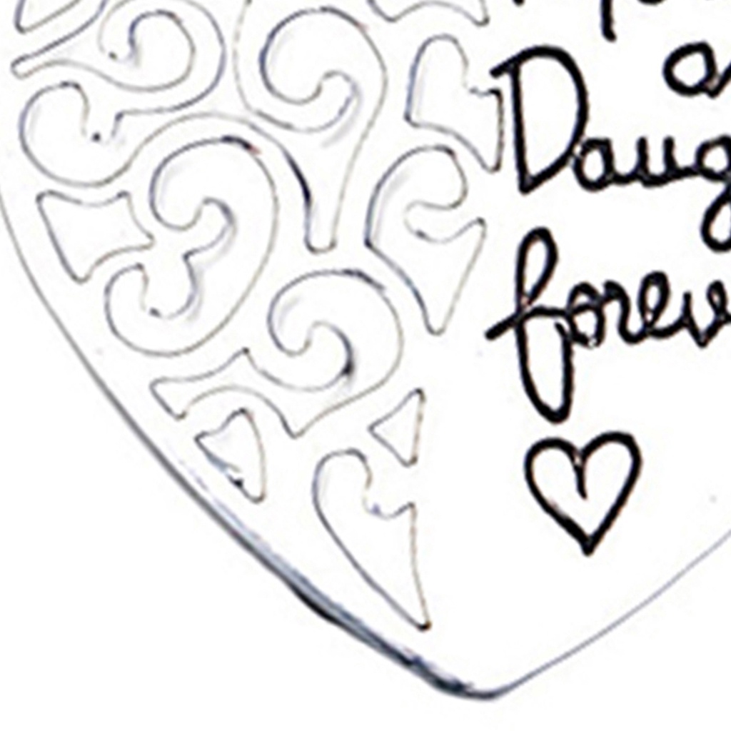 Vòng cổ Hợp Kim Kẽm Trang Trí Mặt Trái Tim Khắc Chữ Thời Trang Cho Nữ