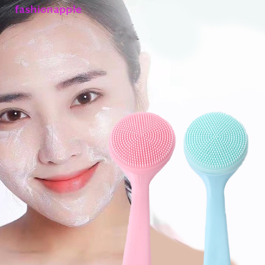 Cọ Silicone Rửa Mặt Mát Xa Loại Bỏ Mụn Đầu Đen Tiện Dụng