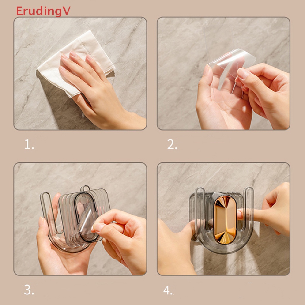 [ErudingV] Giá Treo Dép Gắn Tường Nhà Tắm Không Cần Đục Lỗ Thoát Nước Đơn Giản [Mới]