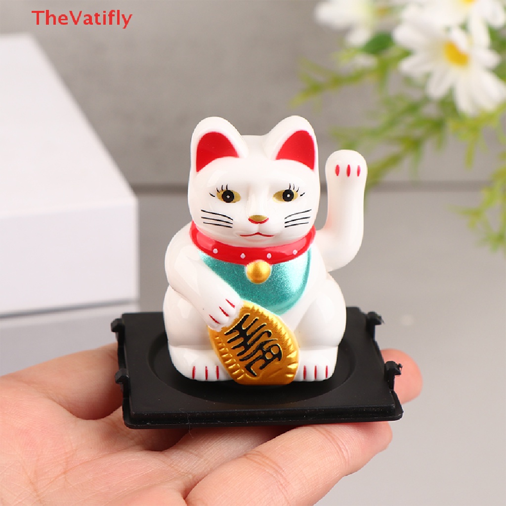 Chú Mèo May Mắn Sử Dụng Năng Lượng Mặt Trời Dùng Trang Trí Nhà Cửa