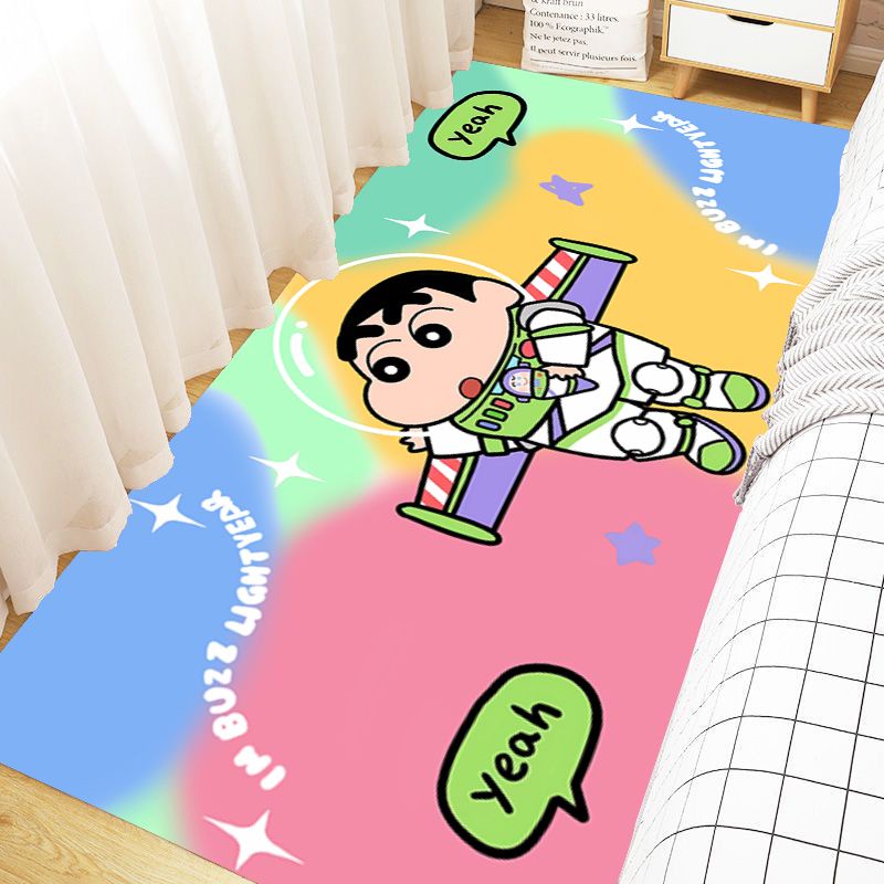 Mới Thảm Trải Sàn Phòng Khách / Ngủ In Hình Cậu Bé Bút Chì Shin-Chan Cỡ Lớn Chống Bẩn Tiện Dụng