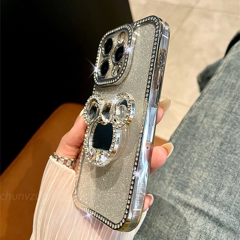 Ốp Lưng TPU TráNg Gương ChốNg Rơi Cho iPhone 11 13 pro max 14 pro max 12 pro max 14 plus 11promax