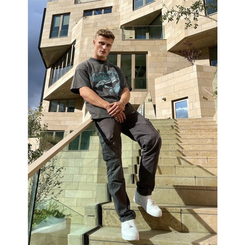 Rep-resent - Teen-tage Tee &amp; - Xu Hướng Mới Nhất Thời Trang Cổ Điển Cá Mập Giặt Nước In Họa Tiết Cổ Điển Đường Phố Cao Cấp Tay Ngắn Jrcfmhsdj