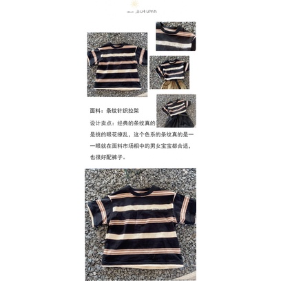 Set Áo Thun Sọc Ngang + Đầm Thun Phong Cách Hàn Quốc Cho Mẹ Và Bé