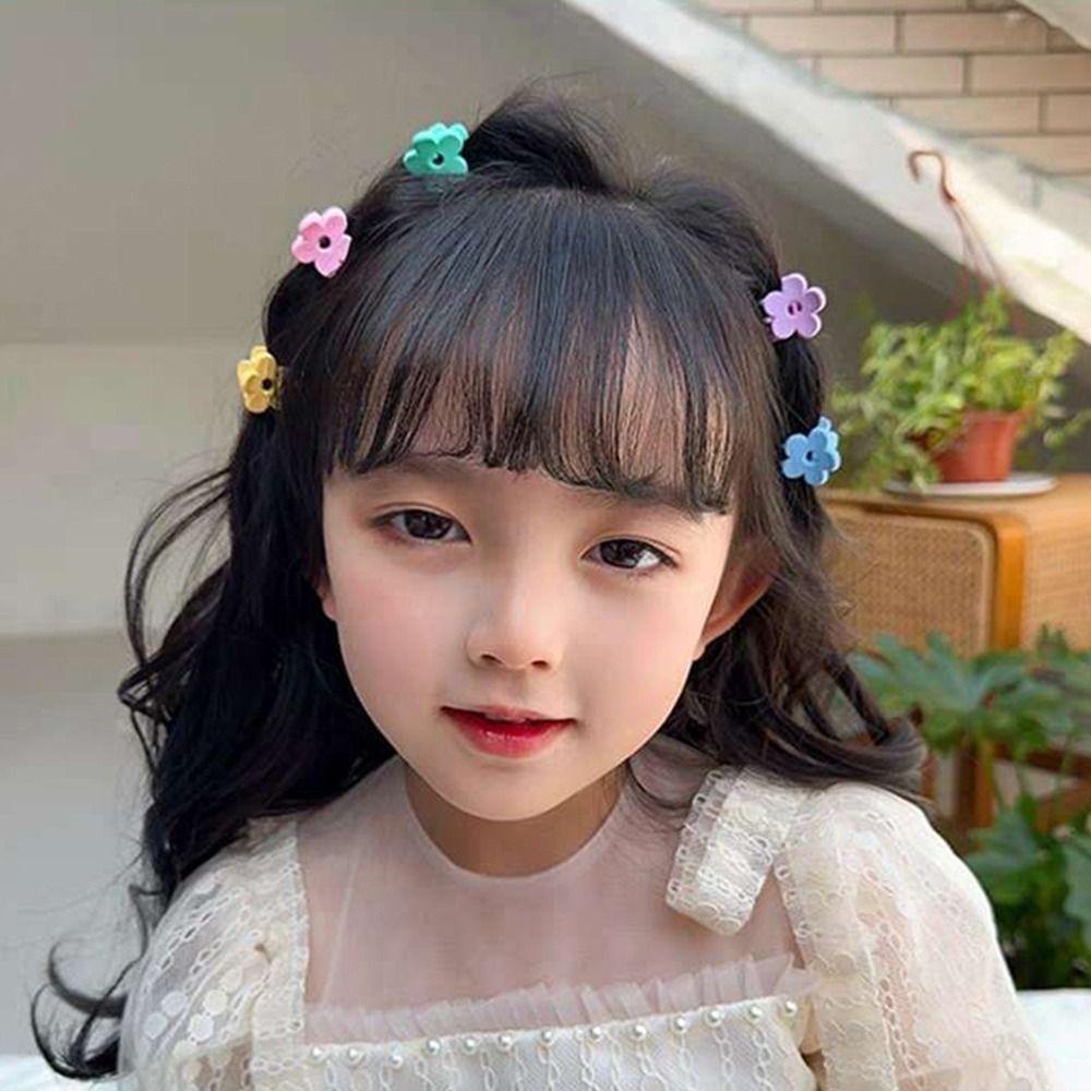 Kẹp Tóc Mini Hình Hoa Nhiều Màu Sắc Đáng Yêu Dành Cho Bé Gái