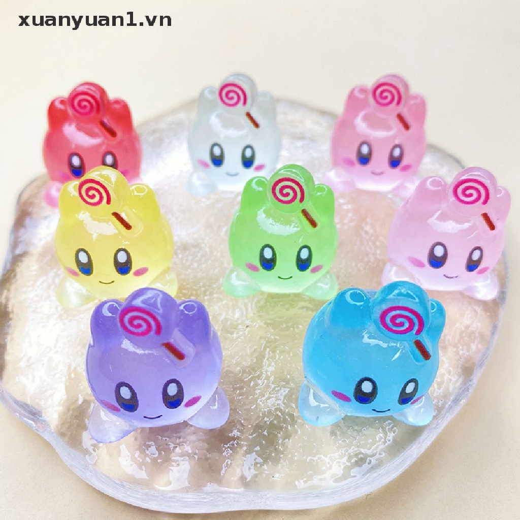 1 Mô Hình Xe Hơi Kirby Bong Bóng Mini Bằng Nhựa Phát Quang Trang Trí Bảng Điều Khiển Xe Hơi