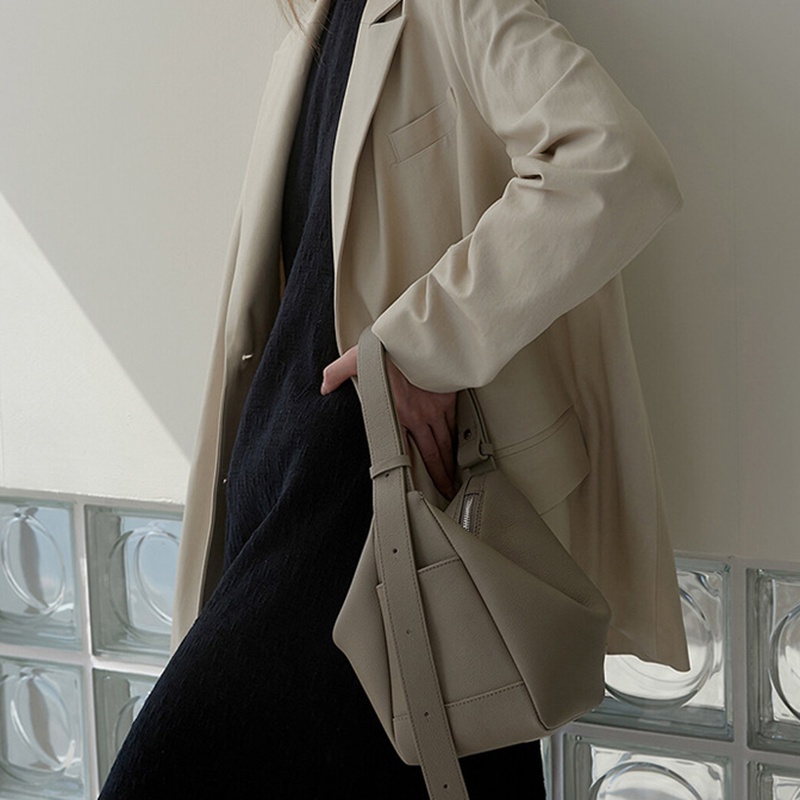 Túi Đeo Vai Bằng Da Mềm Nhỏ Gọn Dễ Phối Đồ Thời Trang Cho Nữ