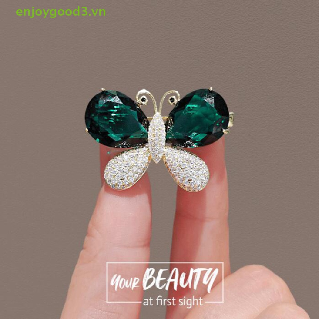 Trâm Cài Áo Hình Bươm Bướm Phong Cách Vintage Thời Trang Dành Cho Nữ # Trâm Cài Áo Đính Đá Sang Trọng #
