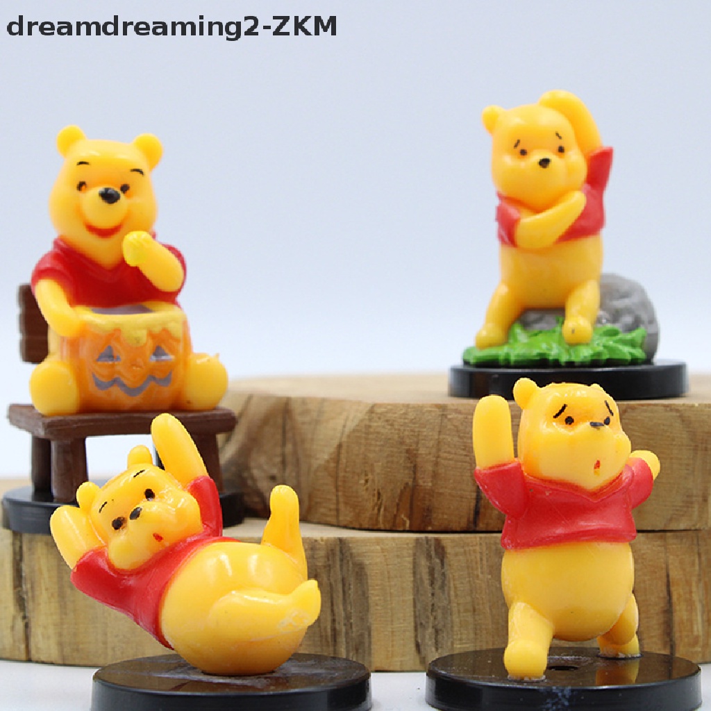 DISNEY Set 7 Mô Hình Nhân Vật Hoạt Hình Winnie The Pooh Bằng PVC