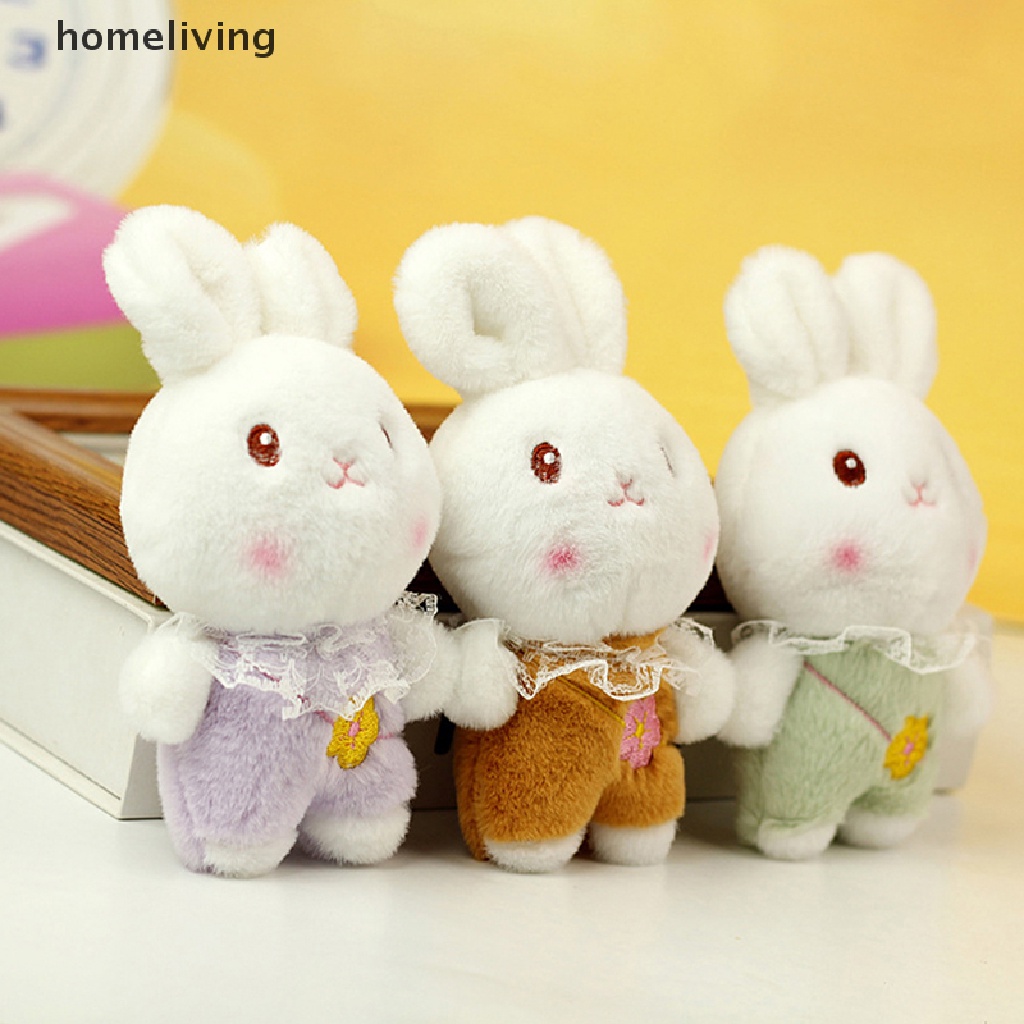 Móc Khóa Thỏ Nhồi Bông 10cm Mềm Mại Đáng Yêu