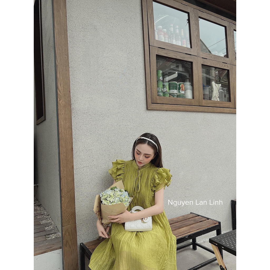 ✨BÁN SỈ✨Đầm suông ly ngực cánh tiên 2 lớp xanh, trắng