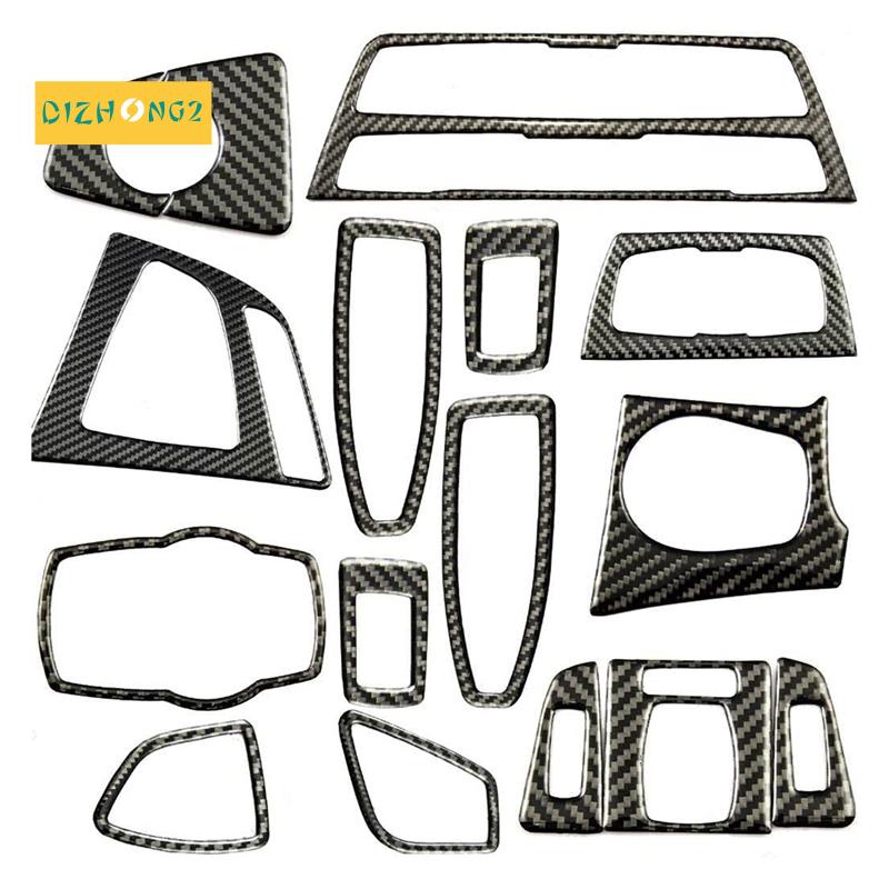 Toàn Bộ Bộ Viền Bọc Núm Cần Số Xe Hơi Bằng Sợi Carbon Cho BMW- 3 Series F30 4 Series F33 2013-2019, AC