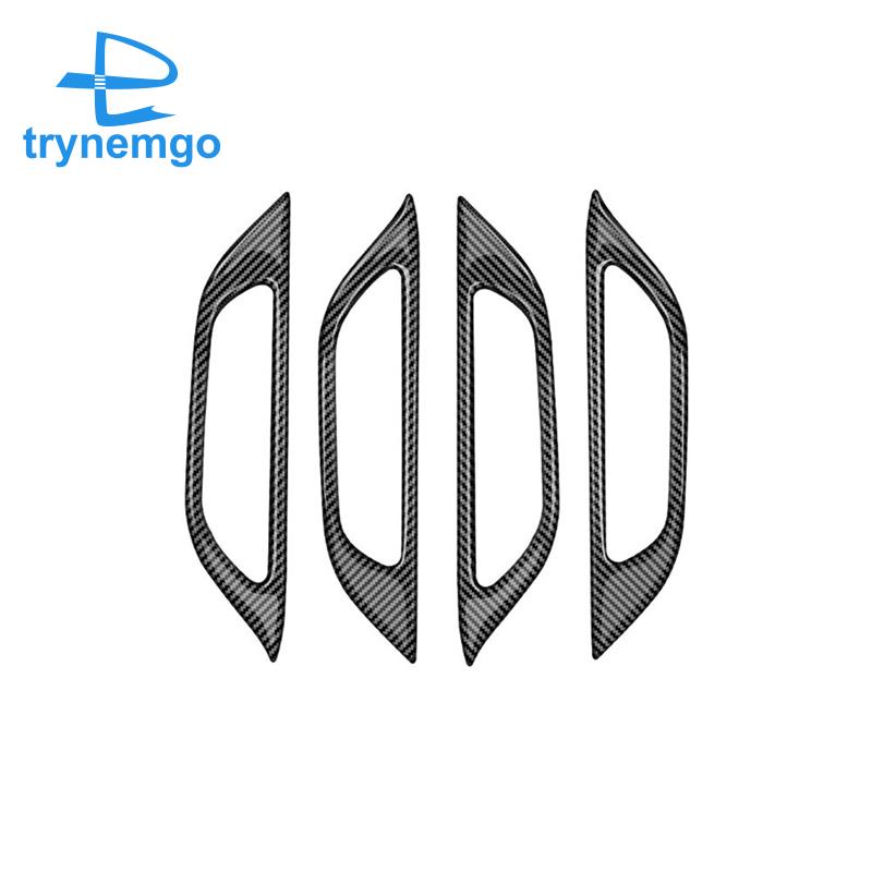 Miếng Dán Trang Trí Tay Nắm Cửa Bên Trong Xe Hơi Bằng ABS Họa Tiết Sợi Carbon Chống Bụi Cho LEXUS NX260 NX350H 2022 2023