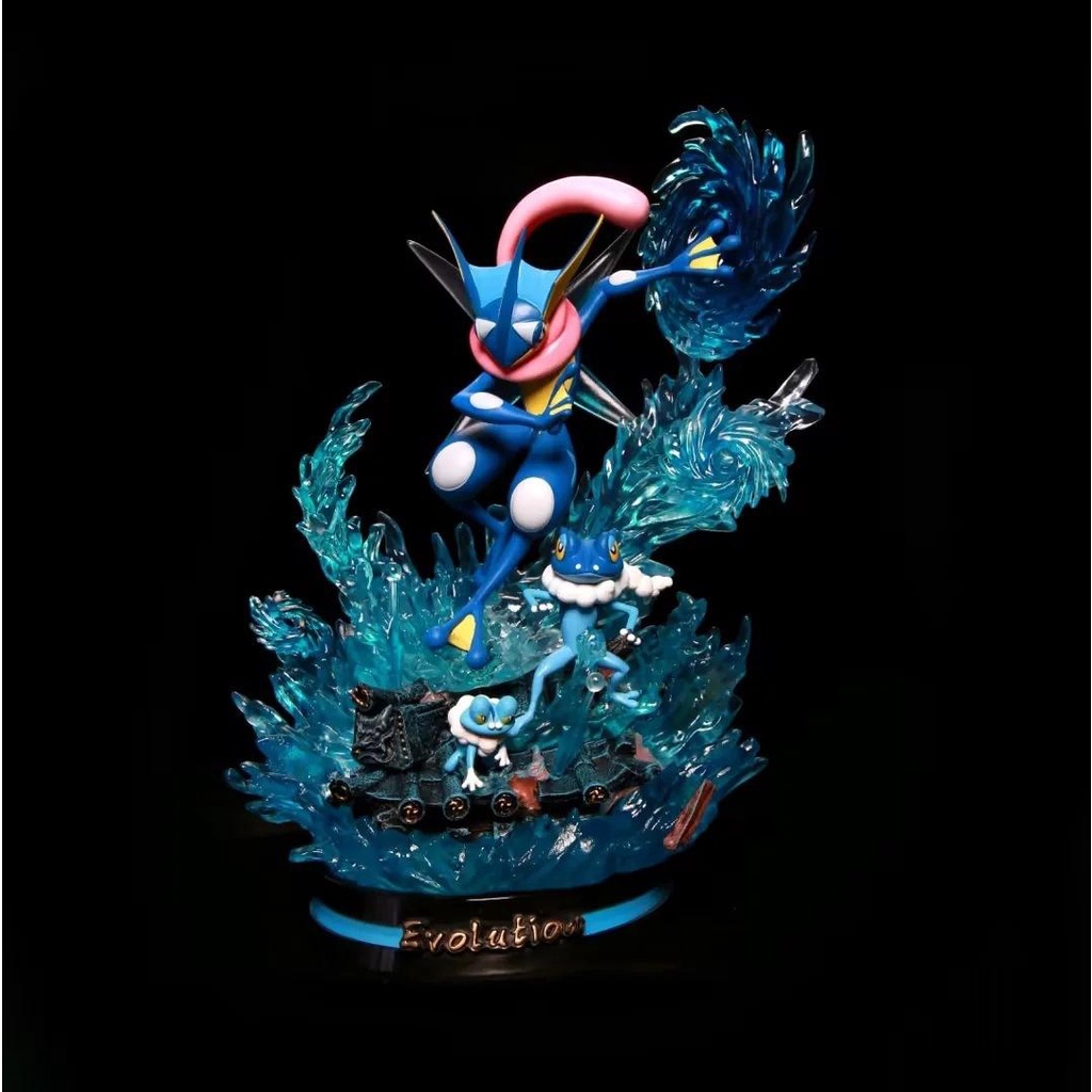 Mô hình nhân vật pokemon Gekkouga cao 32cm full tiến hóa có led bản GK