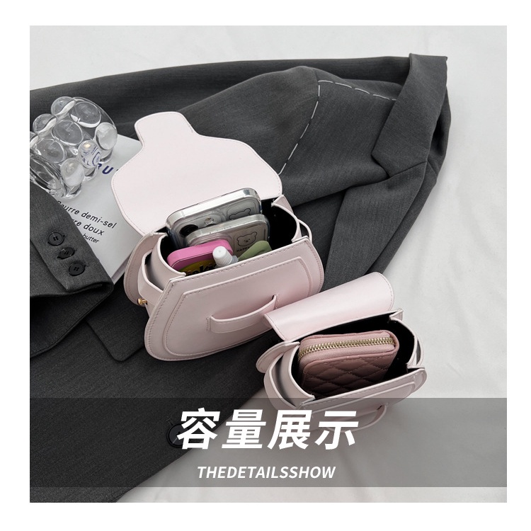 Túi Đeo Chéo Nắp Gập Đơn Giản Thời Trang Hè Hàn Quốc 2023