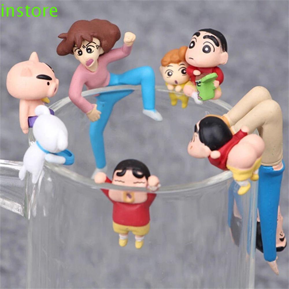 Mô Hình Búp Bê Shin-chan Hoạt Hình Nhật Bản Trang Trí Cạnh Cốc