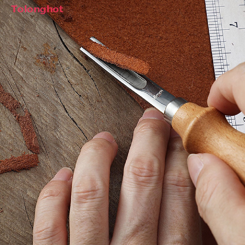 Tolonghot &gt; Dụng Cụ Làm Đồ Da Thủ Công Cầm Tay Bằng Gỗ Phong Cách Pháp