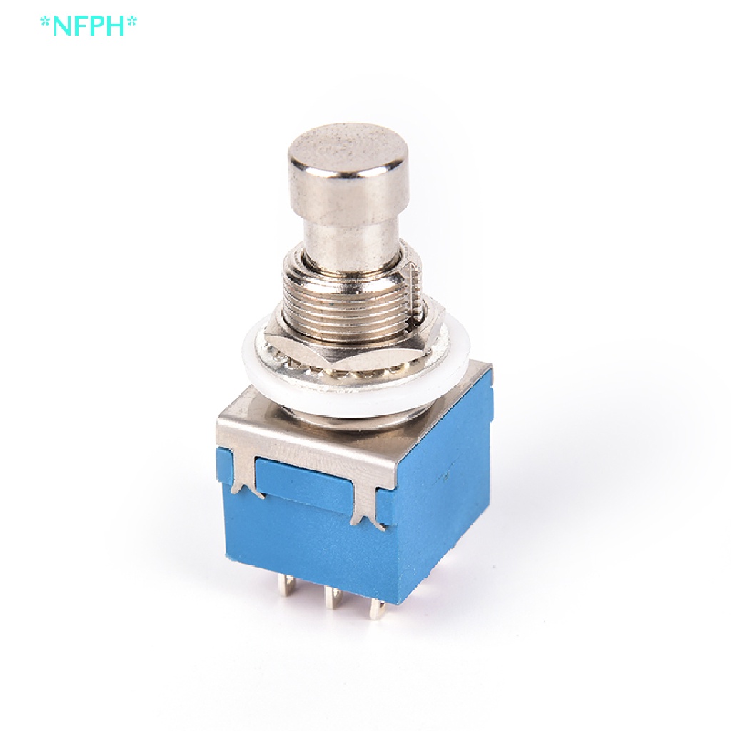 1 Bàn Đạp Hiệu Ứng 9-pin 3PDT Bằng Kim Loại Màu Xanh Dương Cho Đàn Guitar Mới