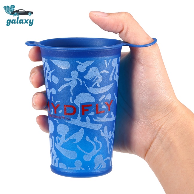 Galaxy Bình Nước Nhựa Tpu Mềm Dung Tích Lớn 200ml Có Thể Gấp Gọn Tiện Dụng