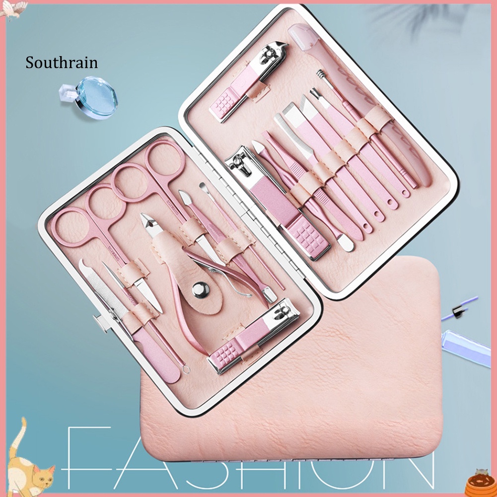 Bộ 18 / 15 / 13 / 10 Dụng Cụ Làm Móng Bằng Thép