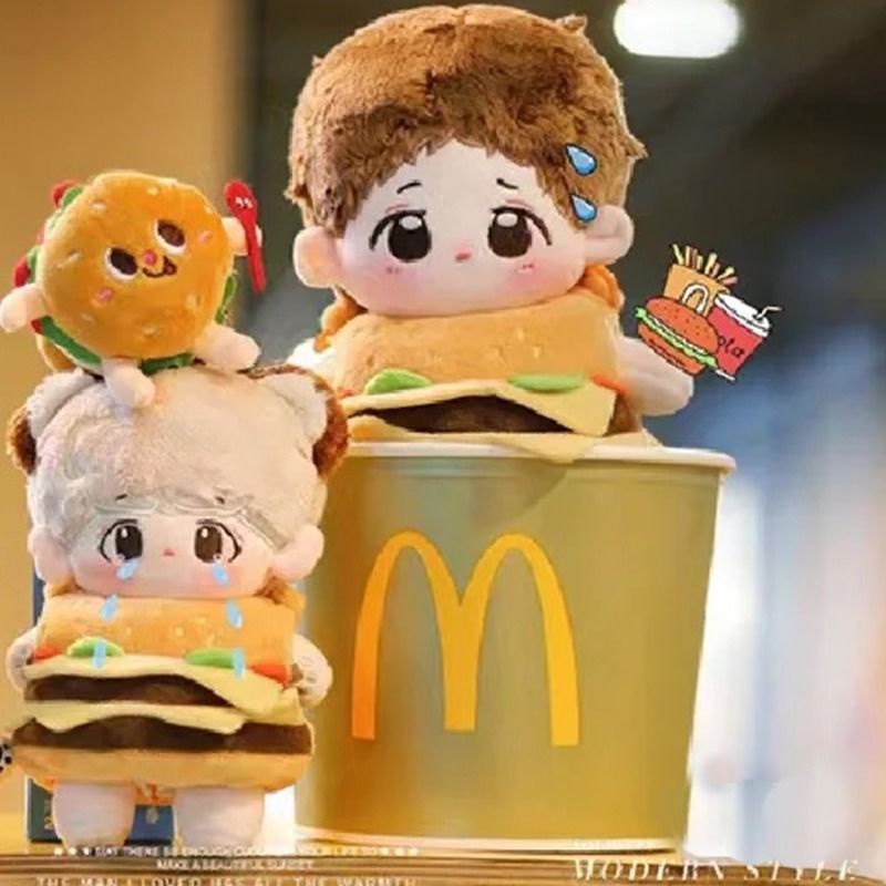 Quần Áo Cho Búp Bê Em Bé 20cm Bằng Cotton Túi Đi Chơi