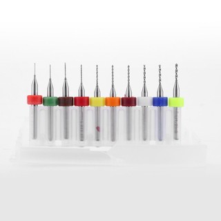 10pcs/set Hard Alloy Small Drill Bit 0.3mm-1.2mm Circuit Board PCB Drill Bit