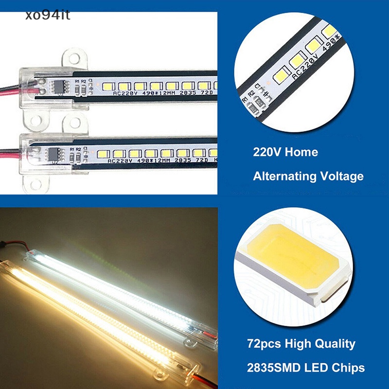 Thanh Đèn LED 72 Bóng 2835 30cm 40cm Xt AC220V Tiết Kiệm Điện