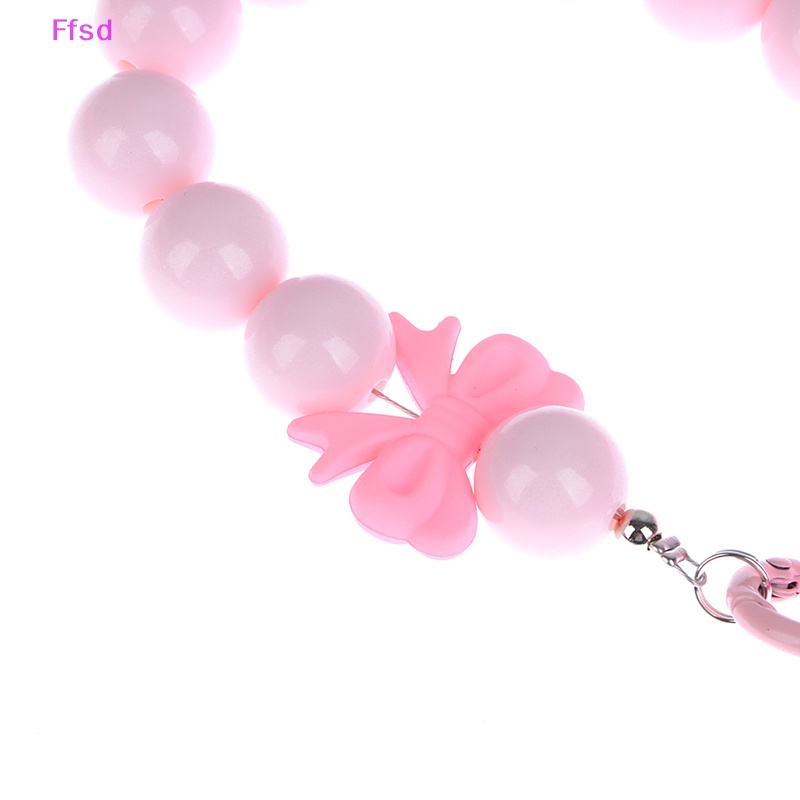 {Ffsd} Móc Chìa Khóa Xe Hơi Đính Hạt Màu Kẹo Ngọt Ngào Hình Hoa Cười Ngọt Ngào Dễ Thương Cho Nữ *