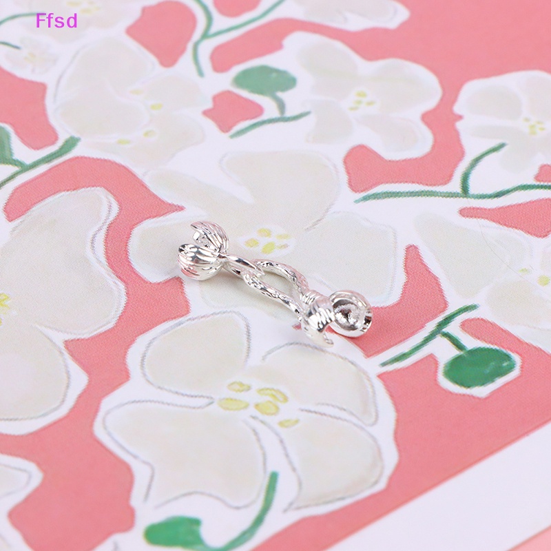 {Ffsd} Set 5 Móc Kẹp Nối Bud Bằng Đồng Thau Màu Vàng Cho Trang Sức Findings * Bán Chạy