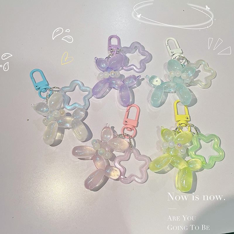 Móc Khóa Hình Chú Chó Bằng Acrylic Phát Quang Độc Đáo