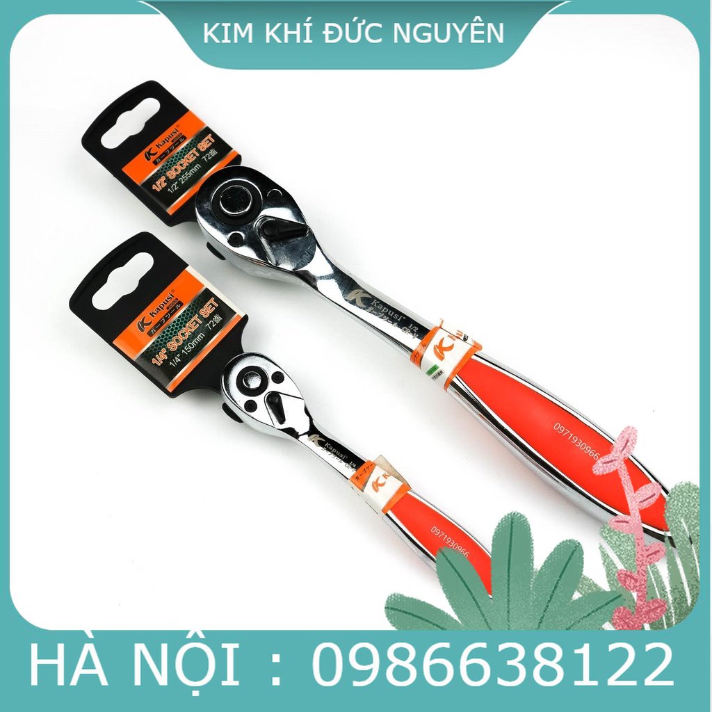 Tay lắc tự động cao cấp Kapusi Japan kích cỡ 1/2 1/4, cần siết tự động chất lượng nhật bản kim khí đức nguyên