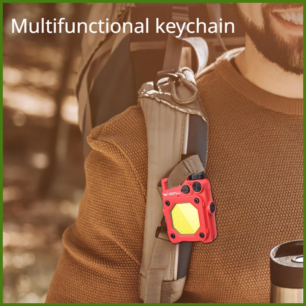 Móc Khóa Đèn Pin Cobs 800lm Mini Bỏ Túi Tiện Dụng