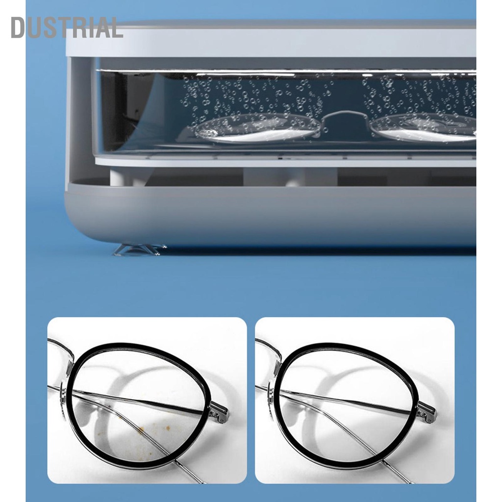 * Máy làm sạch mắt kính dùng sóng siêu âm cỡ nhỏ thiết kế di động sử dụng tại nhà Dustrial B.