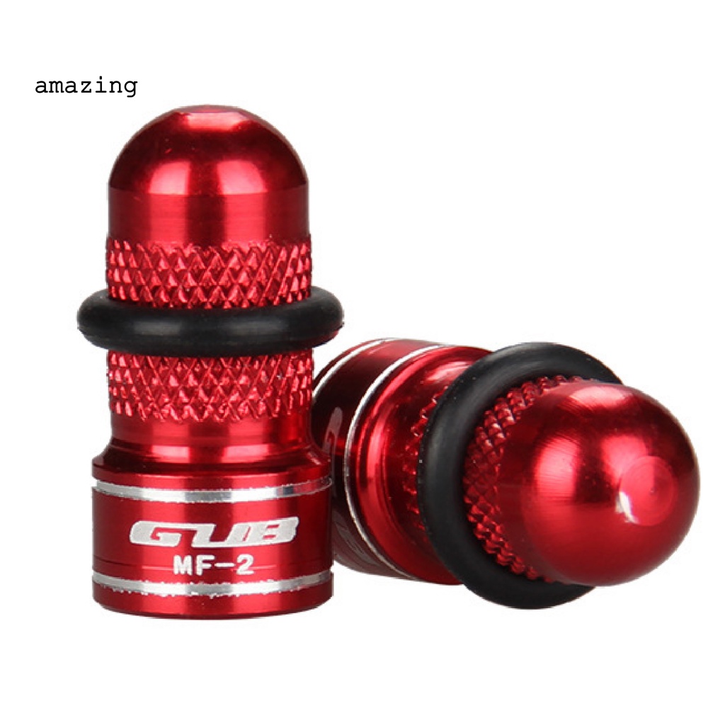 Bộ 2 Nắp Van Xe Đạp GUB MF-2 Chất Liệu Hợp Kim Nhôm Chống Bụi