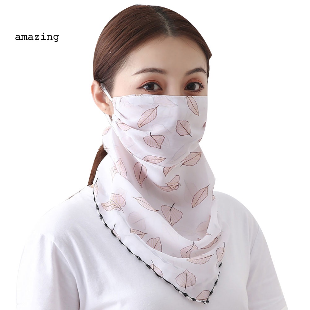 Khẩu Trang Chống Tia UV Thoáng Khí In Họa Tiết Thời Trang Cho Nữ