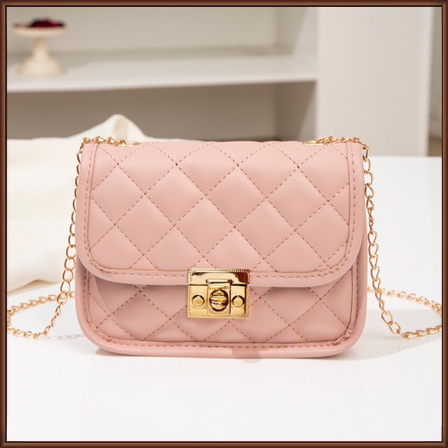 Túi Đeo Chéo Da Pu Dây Mắt Xích Mềm Thoải Mái Có Thể Điều Chỉnh Thời Trang Cho Nữ