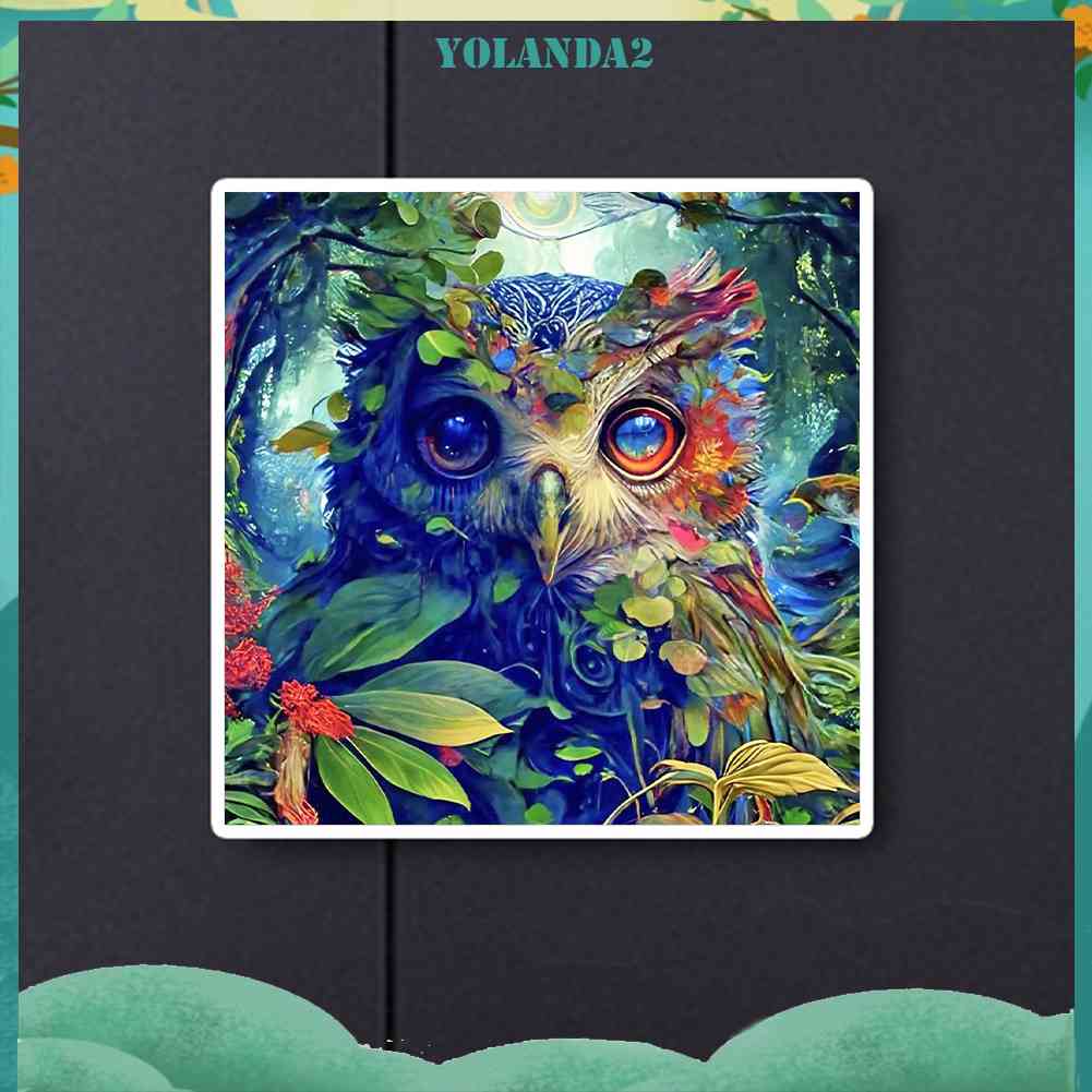 Tranh Đính Đá Kim Cương Toàn Bộ 5D DIY Hình Vẽ Con Cú