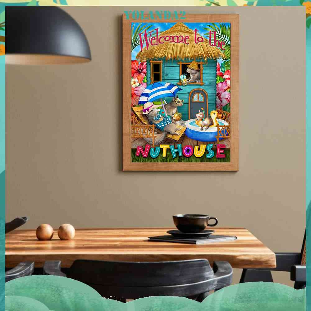 Tranh Đính Đá Kim Cương Toàn Bộ 5D DIY Hình Vẽ Chuột