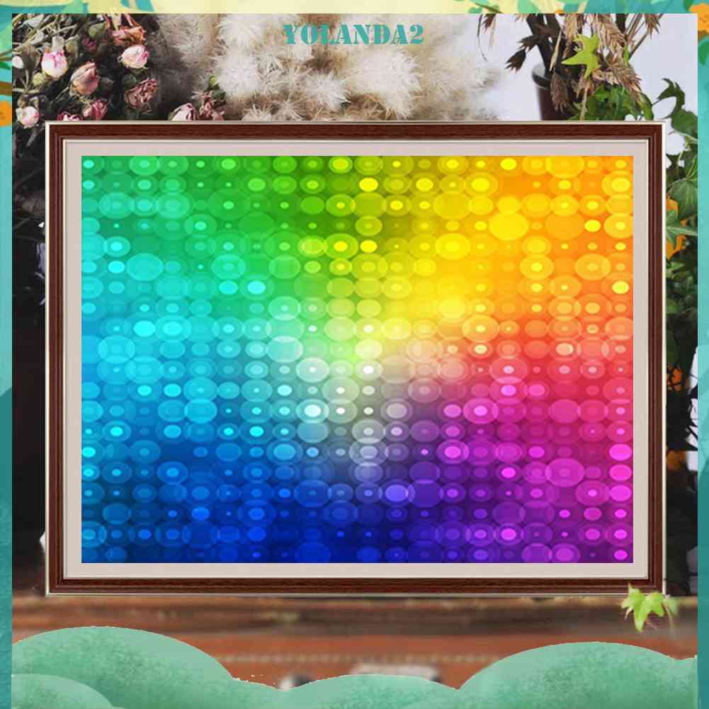 Bộ Tranh Đính Đá Họa Tiết Cầu Vồng Độc Đáo Diy Dùng Trang Trí Nhà Cửa