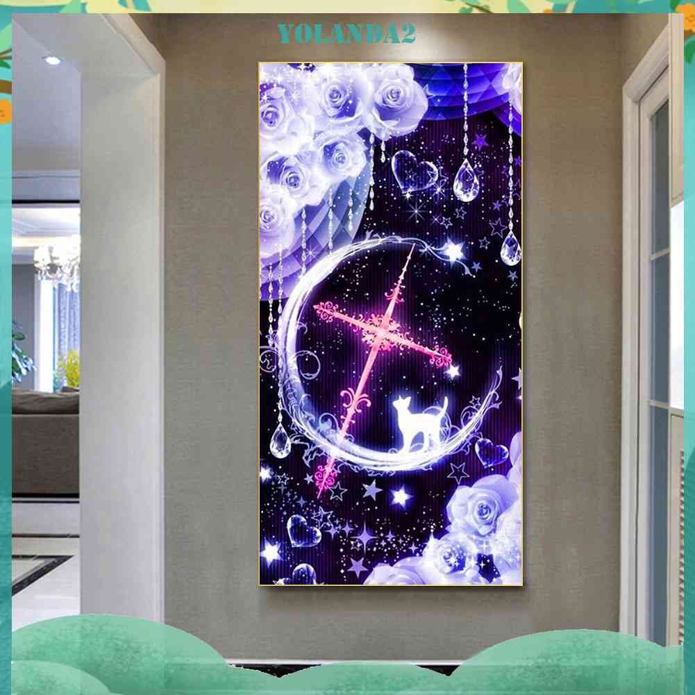 Bộ Tranh Đính Đá Kim Cương Toàn Bộ Hình Vẽ Chữ Thập Diy