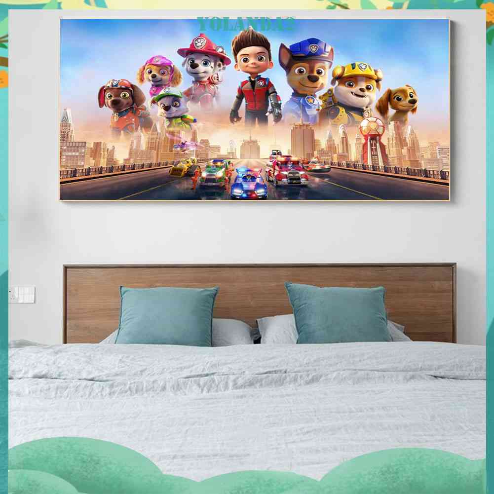 Tranh Đính Đá Kim Cương Toàn Bộ Hình Vẽ Móng Vuốt Trang Trí Tường