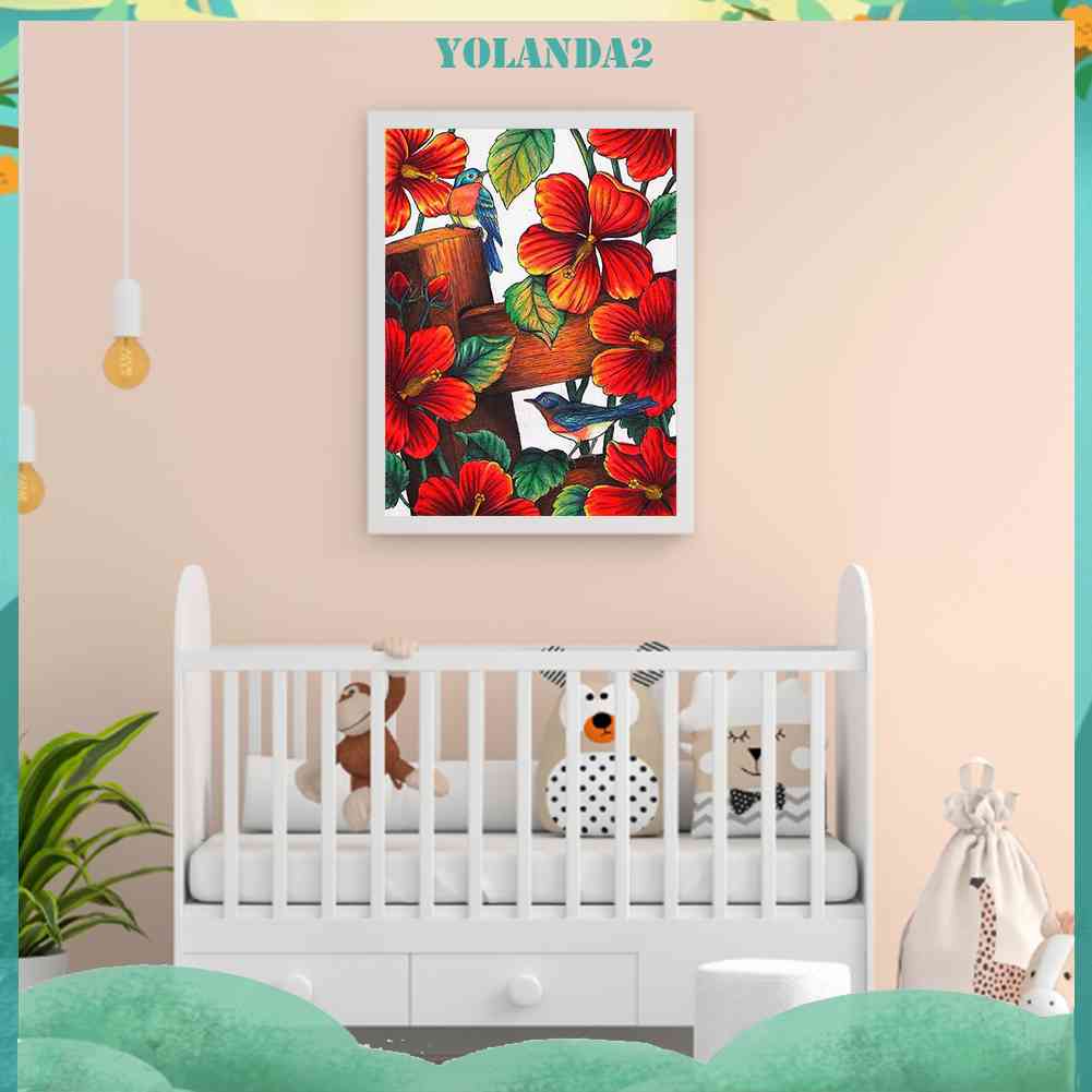 Tranh Đính Đá Kim Cương Toàn Bộ Hình Chim Chóc DIY