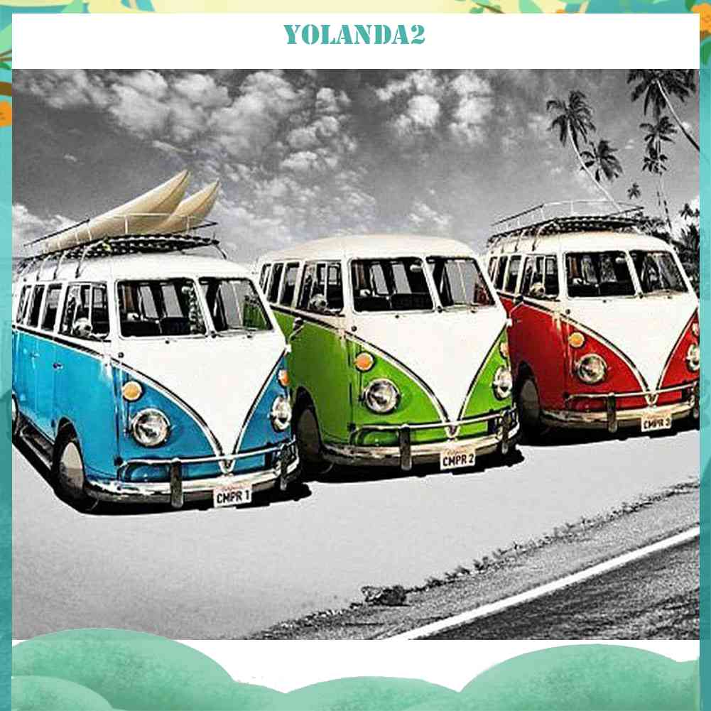 Tranh Đính Đá Kim Cương Toàn Bộ 5D DIY Hình Vẽ Bãi Biển