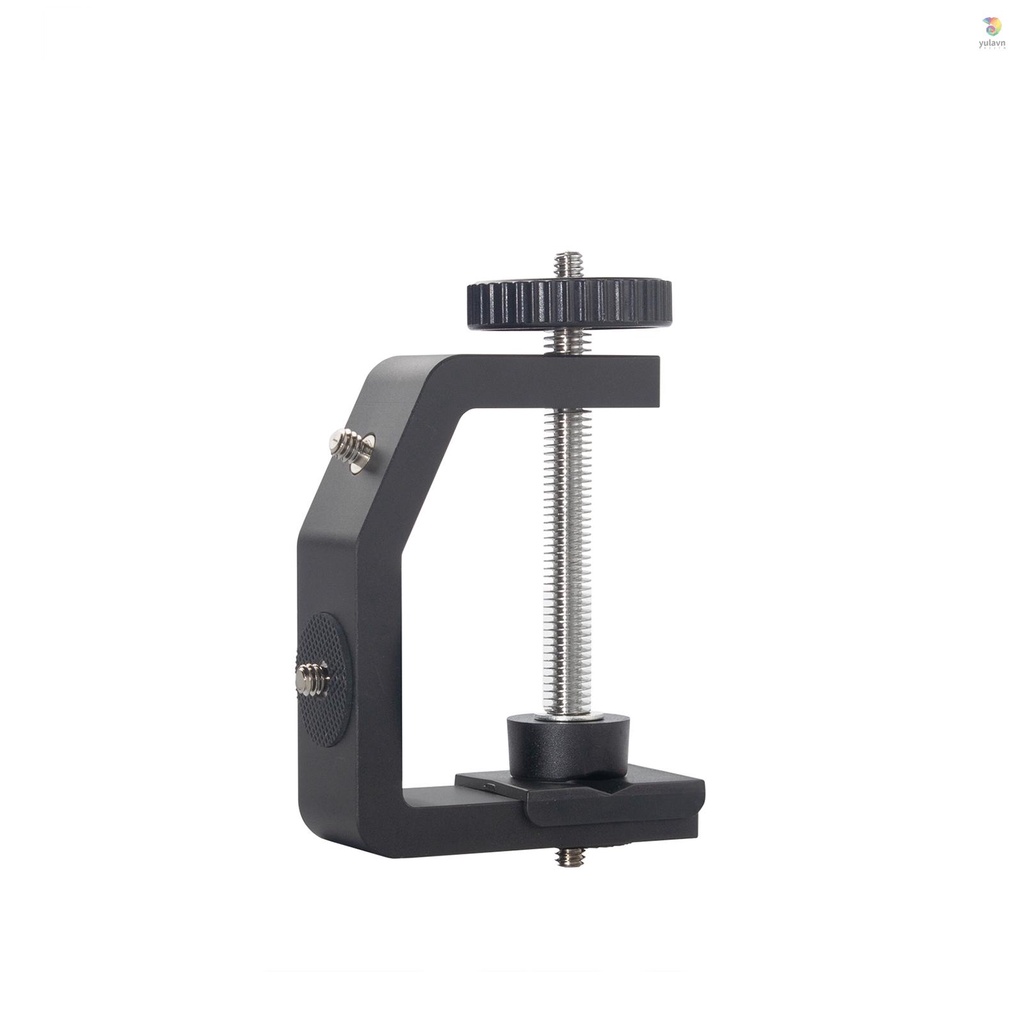Kẹp Chữ C Bằng Hợp Kim Nhôm Đa Năng Kèm Ốc Vít 1 / 4 Inch Chuyên Dụng Cho Máy Ảnh