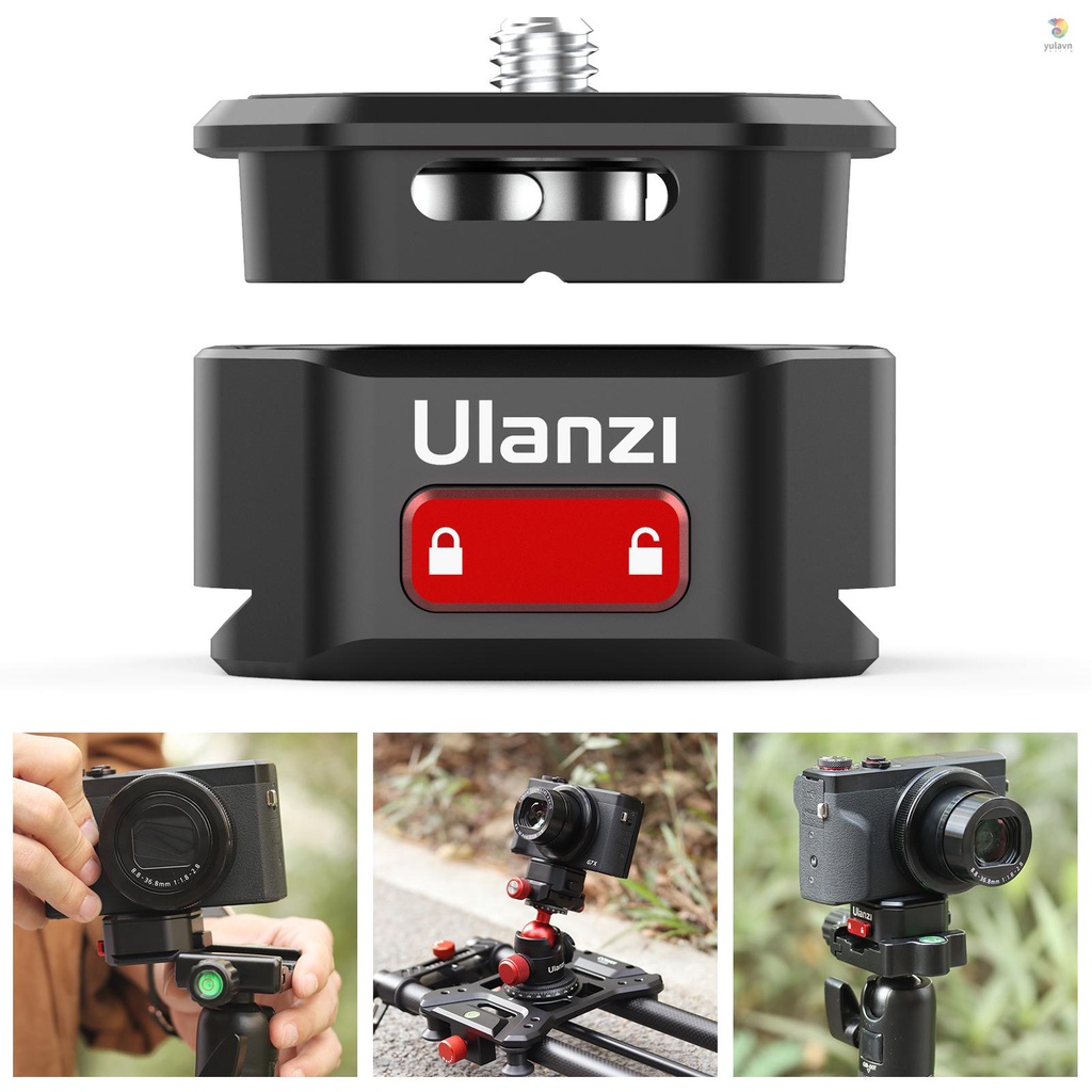 ULANZI Tấm Tháo Lắp Nhanh 50KG Tiêu Chuẩn Arca Swiss 1 / 4 Cho Chân Máy Ảnh DSLR SLR